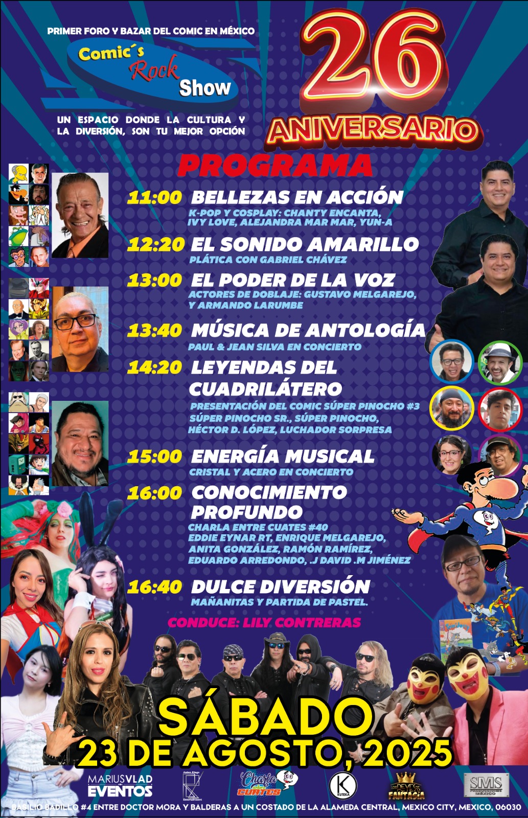 Cristal Y Acero 26 Aniv Ago 2025 Comics Cartel