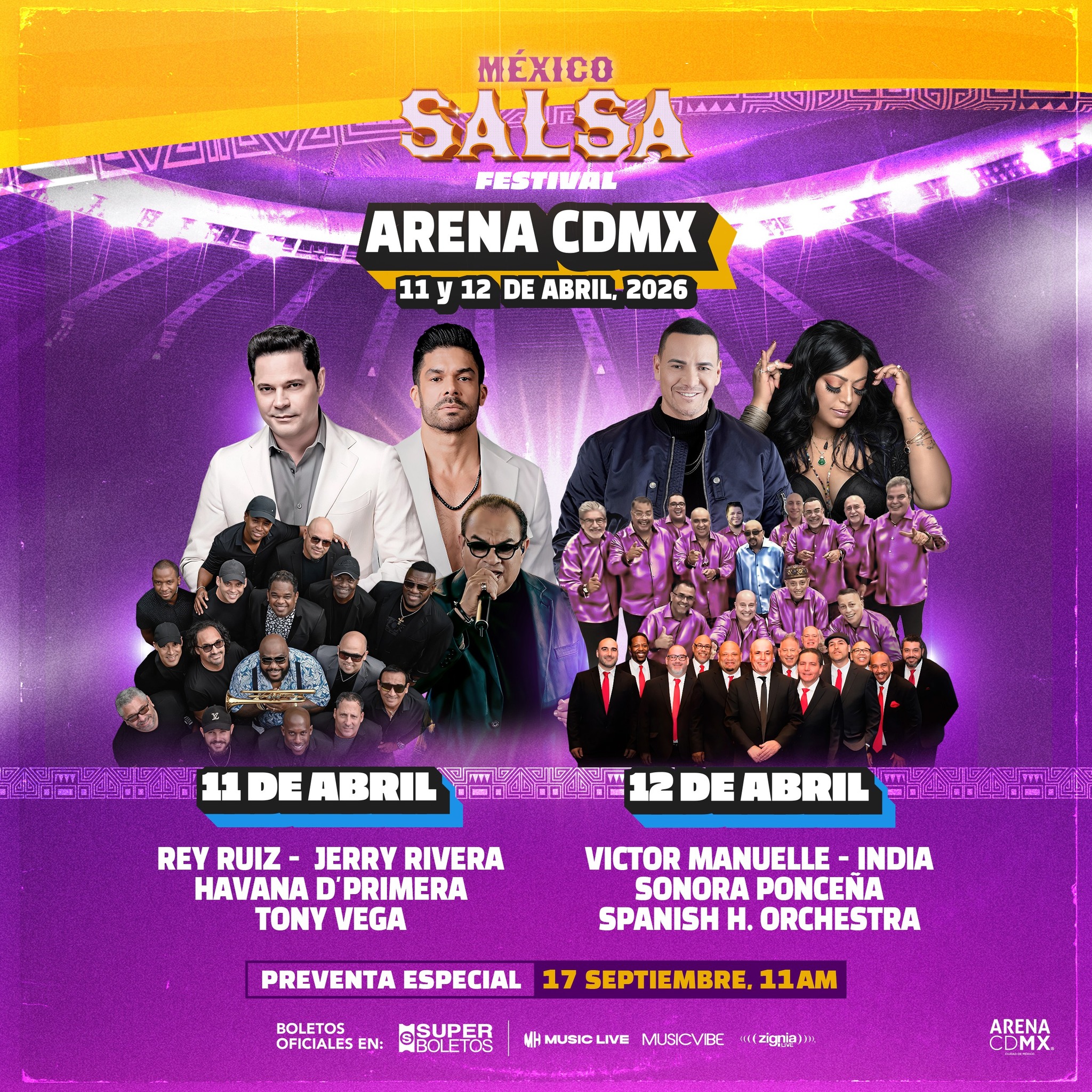 Mexico Salsa Festival Arena Cdmx Sept 2025 Cartel 2026