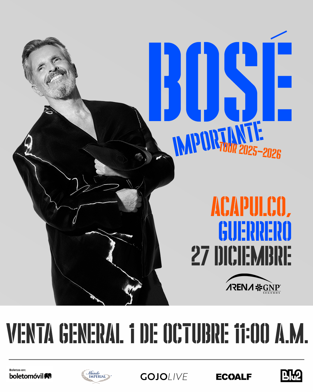 Miguel Bose Acapulco Venta 01 Oct
