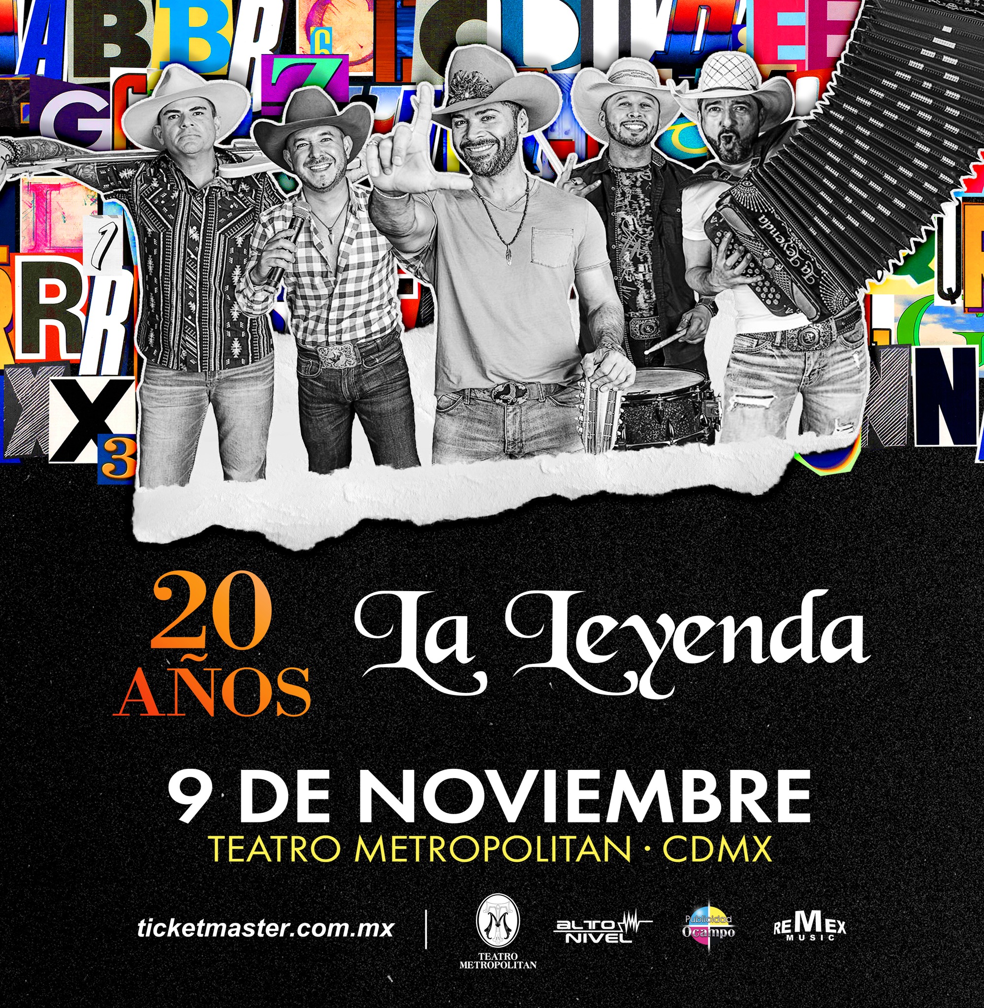 La Leyenda Metropolitan Nov 2025 Cartel