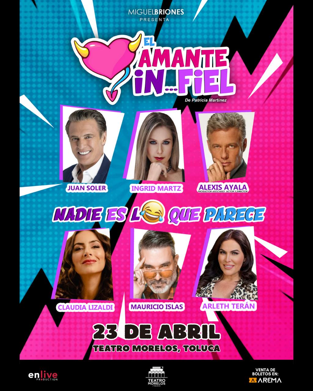 amante infiel obra toluca abril 2026 cartel