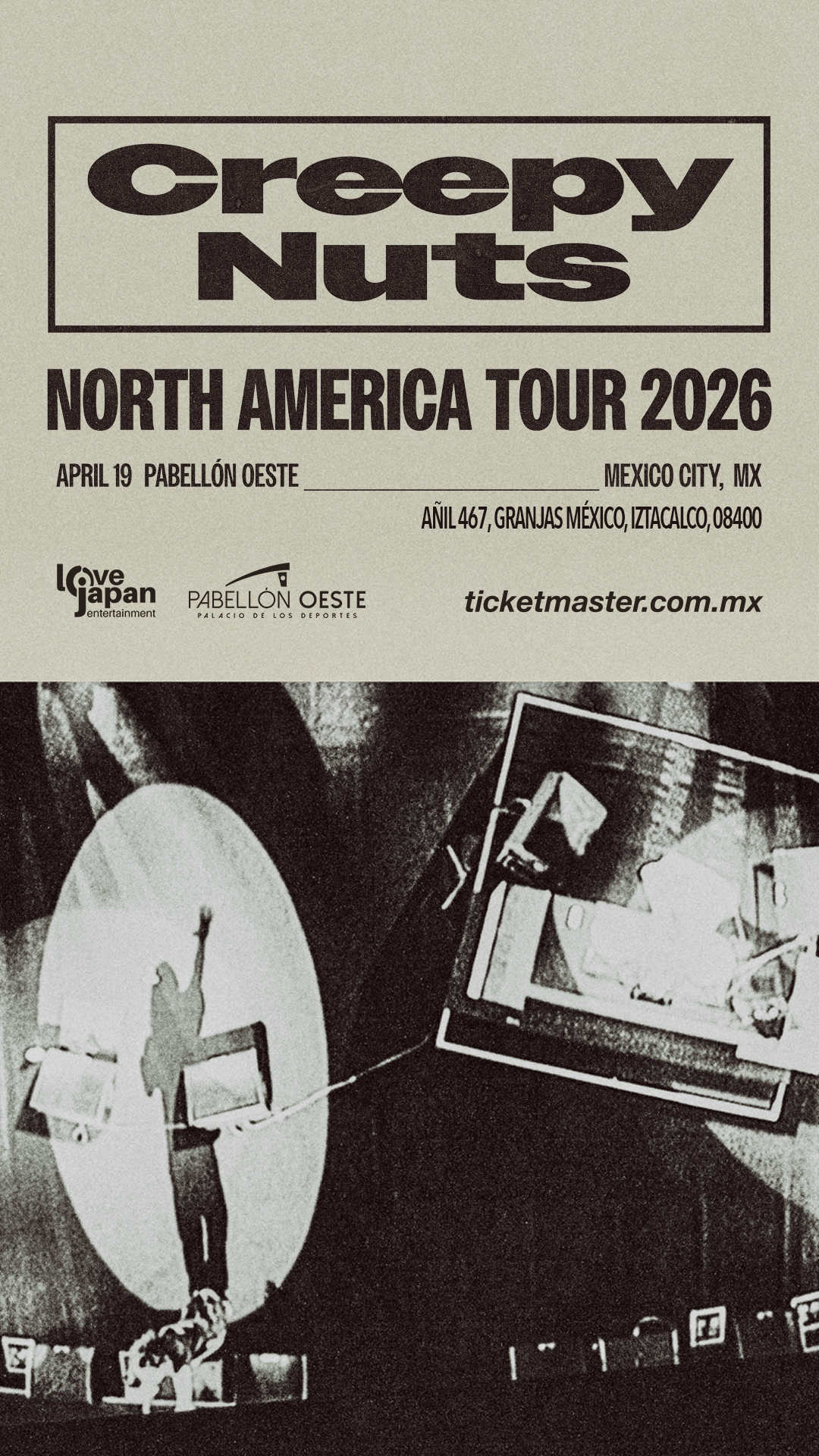 creepy nuts north america tour poster mexico story