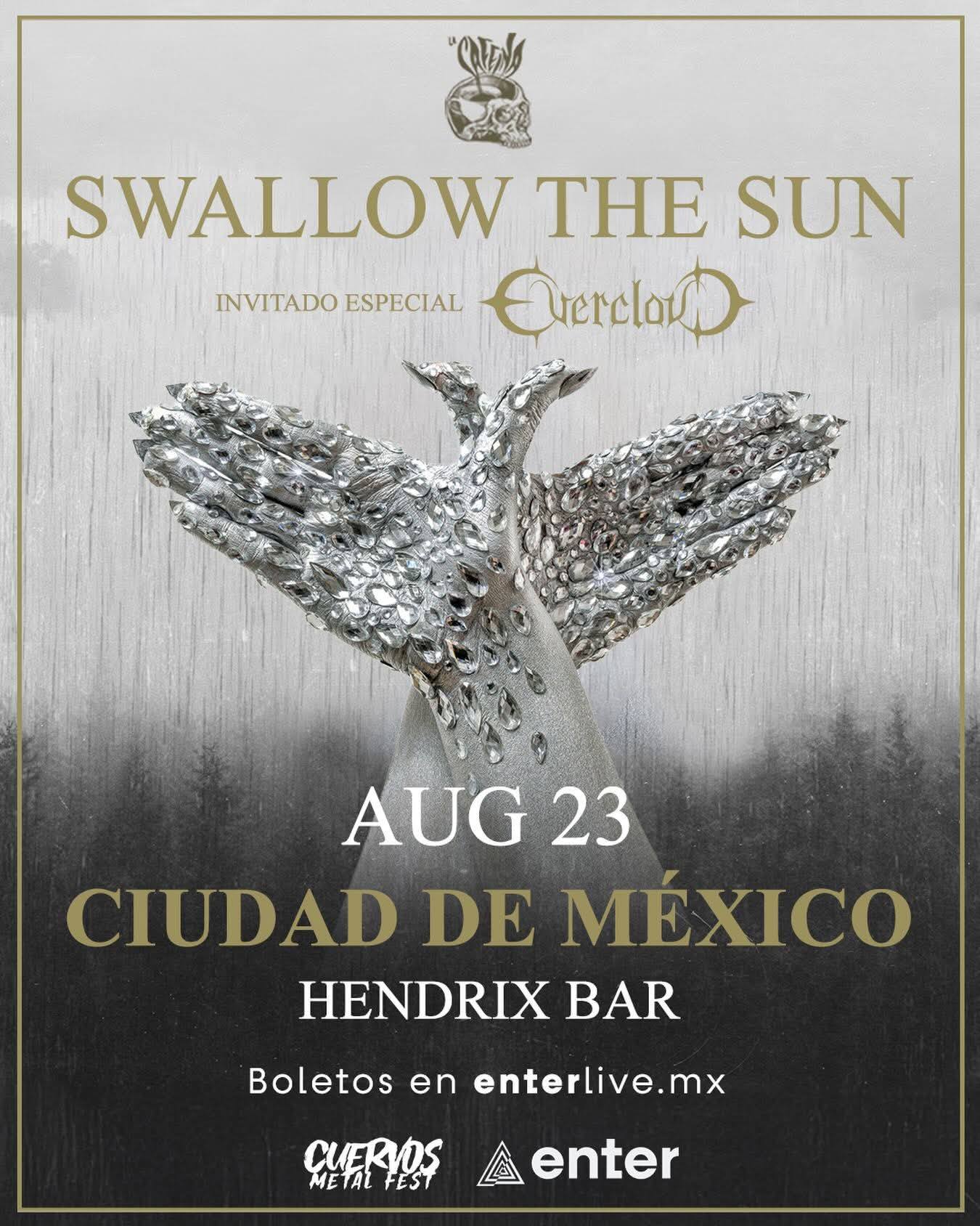 swallow the sun agosto 2026 hendrix cdmx cartel