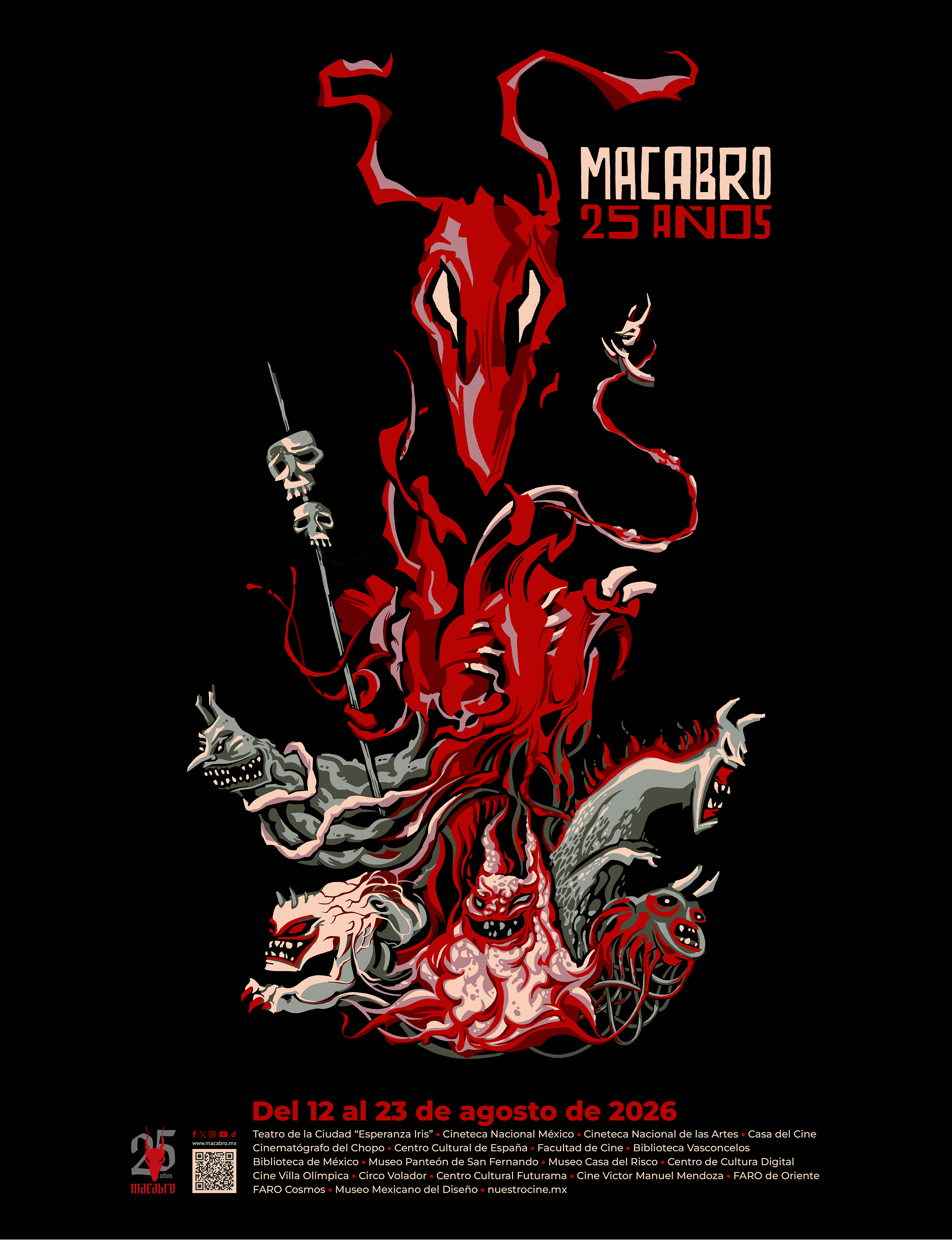 macabro xxv carte con sedes