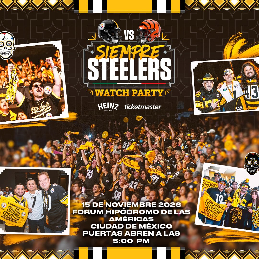 steelers watch party cartel nov 2026